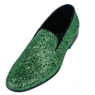 Shamrock Green Sparkle Slip-on Tuxedo Shoes